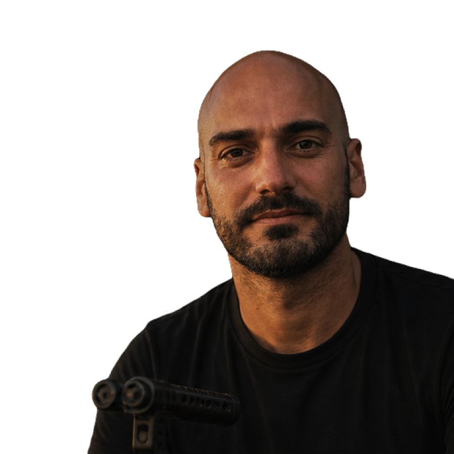 Jérôme Luca avec sa caméra
